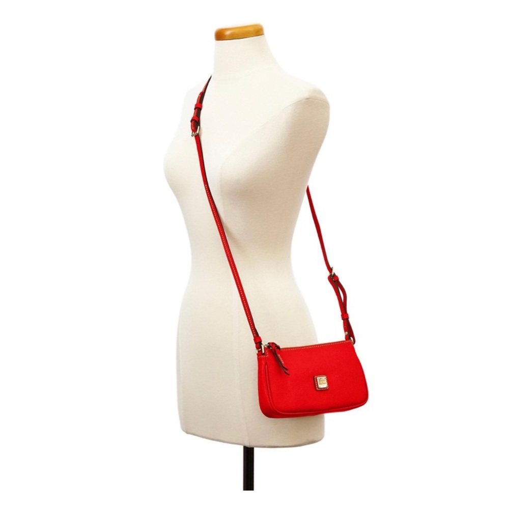 Dooney & Bourke Saffiano Lexi Crossbody Bag in red